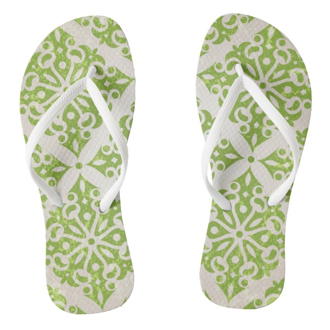 Chanclas Papel pintado del vintage (Plantilla)