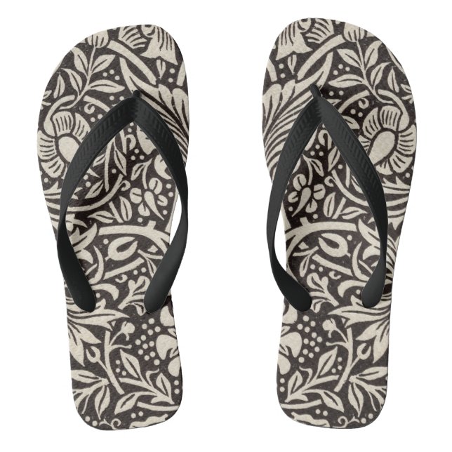 Chanclas Papel pintado floral de narciso William Morris (Plantilla)