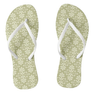 Chanclas Papel pintado floral del damasco