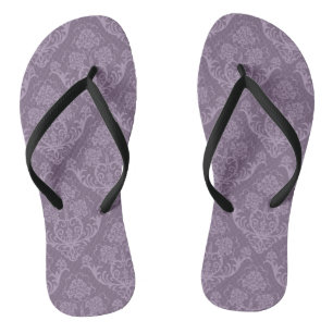 Chanclas Papel pintado floral púrpura