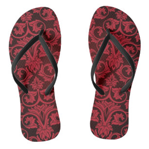 Chanclas Papel pintado rojo 2