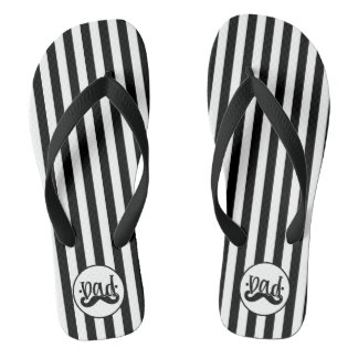 Chanclas Papi franjas negras y blancas