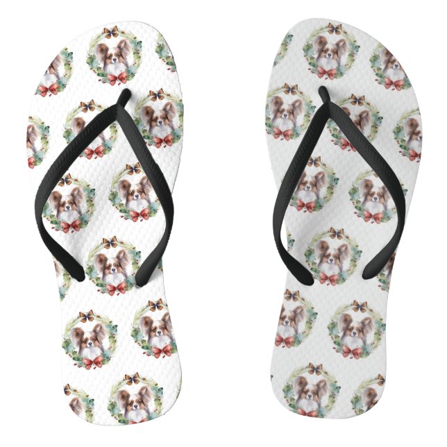 Chanclas Papillon Navidades Wreath Festimes Pup (Plantilla)
