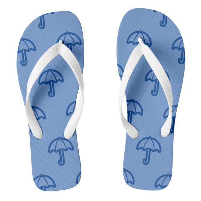 Chanclas Par de sombrillas de playa impresas elegantes y fr (Plantilla)