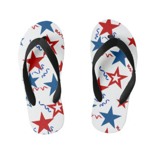 Chanclas Para Niños 4 de julio: Flip Flops de estrellas