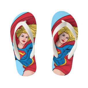 Chanclas Para Niños Adorable Supergirl Stance
