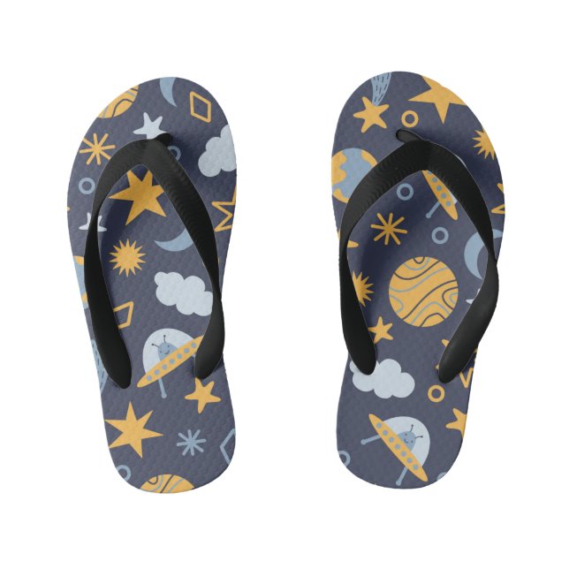Chanclas Para Niños amantes del espacio de los chicos geniales (Plantilla)