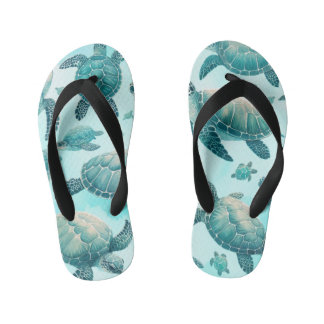 Chanclas Para Niños Amigos Tortugas Marinas