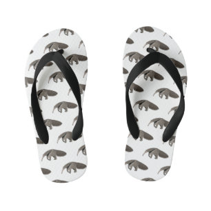 Chanclas Para Niños Anteater personalizado ilustracion