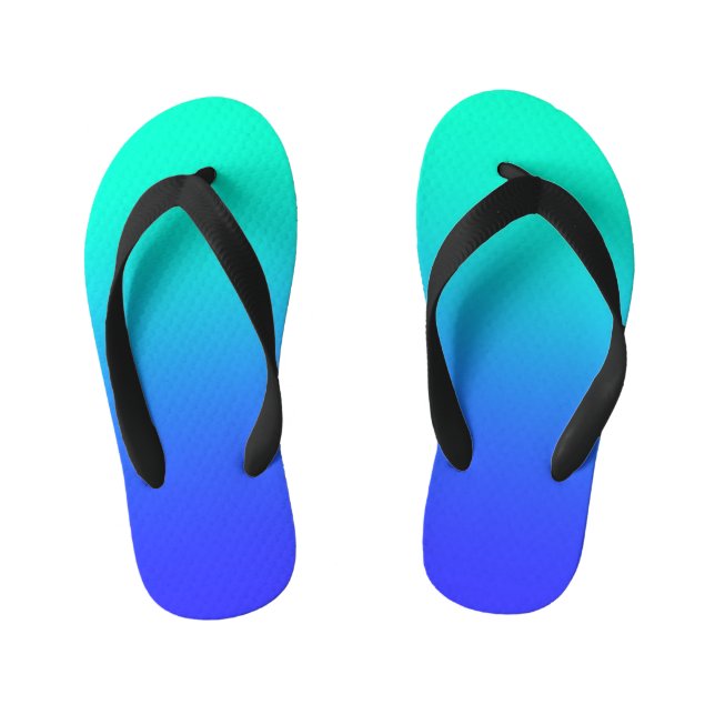 Chanclas Para Niños Aqua + niños azules Flip Flops (Plantilla)