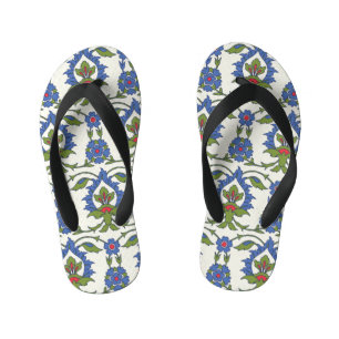 Chanclas Para Niños Árabe Tradicional: Iznik Tile Seamless.
