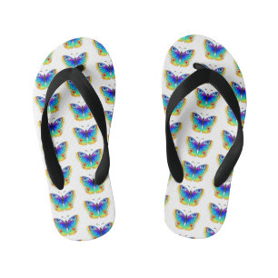 Chanclas Para Niños Arcoiris mariposa Peacock Eye