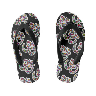 Chanclas Para Niños Arte del símbolo floral Namaste