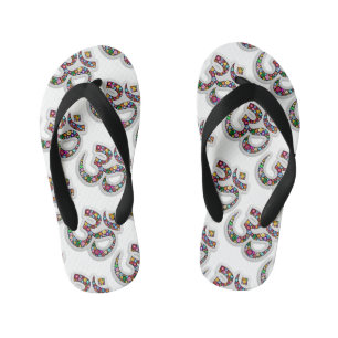Chanclas Para Niños Arte del símbolo floral Namaste