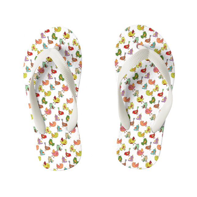 Chanclas Para Niños Aves (Plantilla)