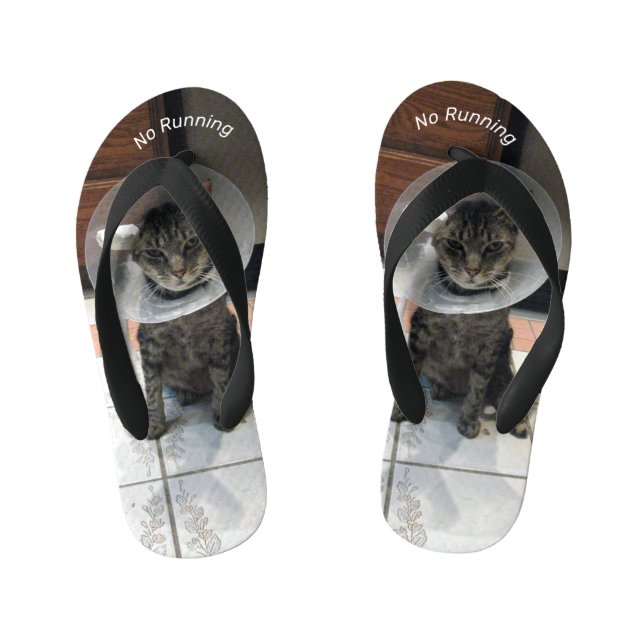 Chanclas Para Niños Aviso de Oliver - Flip Flops de gato gracioso (Plantilla)