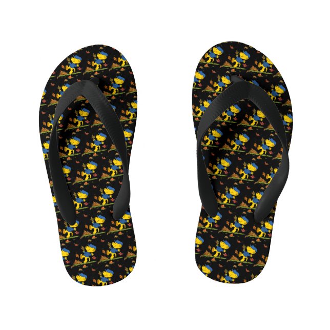 Chanclas Para Niños Baile De Ferald Entre Las Hojas De Otoño (Plantilla)