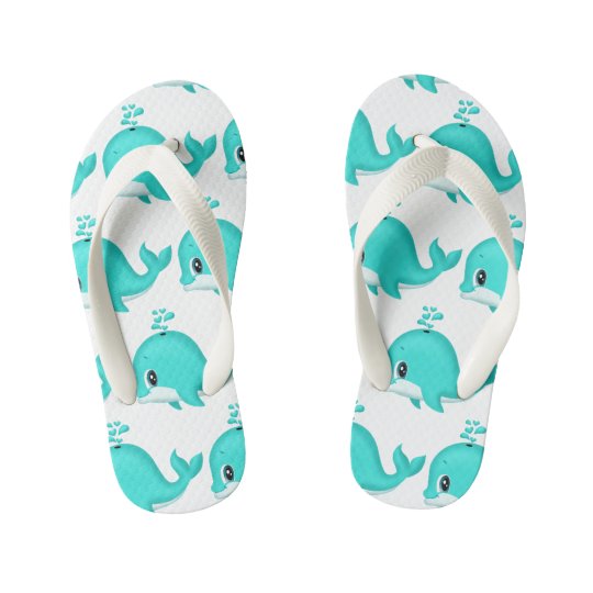 Chanclas Para Ninos Ballena Verde Azulada Del Dibujo Animado De Kawaii Zazzle Es Chanclas Para Ninos Ballena Verde Azulada Del Dibujo Animado De Kawaii Zazzle Es