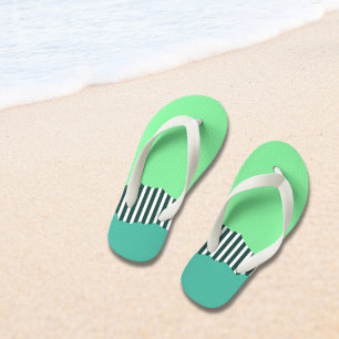Chanclas Para Niños Bandas desgarradas modernas de capas verdes