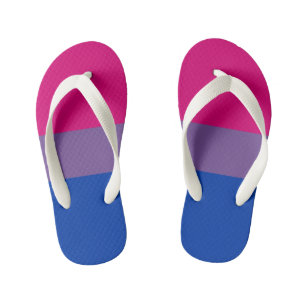 Chanclas Para Niños Bandera del Orgullo Bisexual
