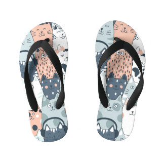 Chanclas Para Niños Baño divertido con patrón de gato