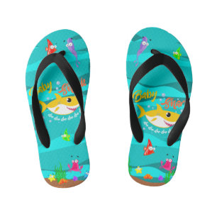 Chanclas Para Niños Bebé amarillo tiburón doo doo Océano