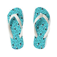 Blue Avalanche pequeño flip flops