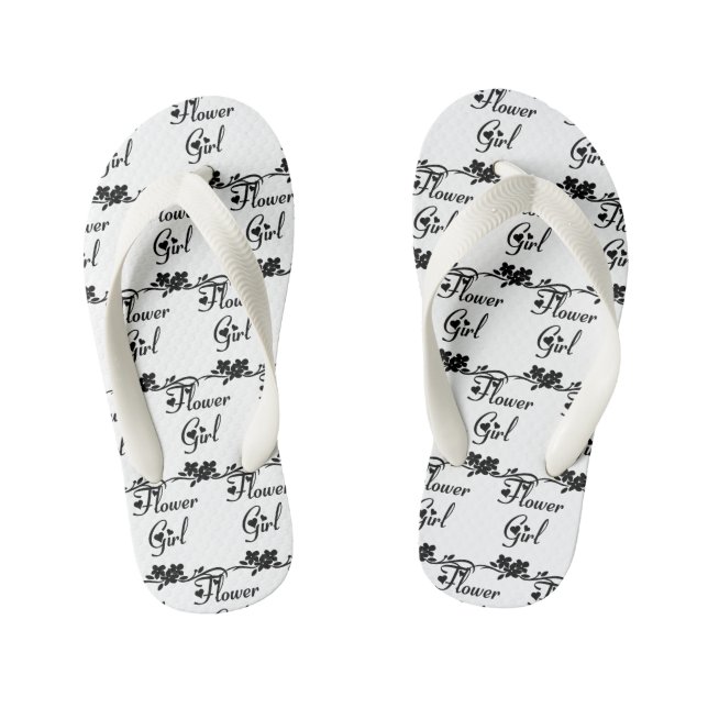 Chanclas Para Niños Boda Chica Flower Classic (Plantilla)