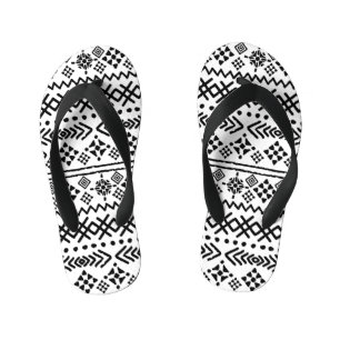Chanclas Para Niños Boho de arte tribal: sin costuras geométricas.