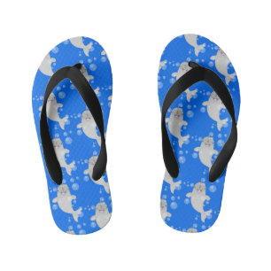 Chanclas Para Niños Bombillas de narguile alegres, ilustracion persona