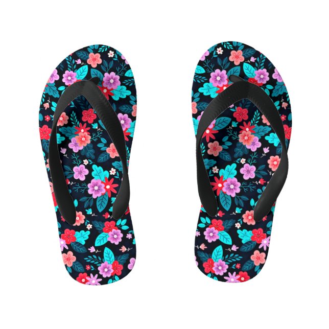 Chanclas Para Niños Bonito arreglo Ditsy Floral Pattern-56576 (Plantilla)
