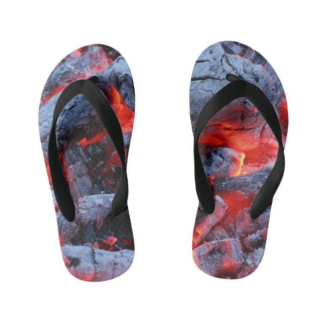 Chanclas Para Niños Brasas ardientes (Plantilla)