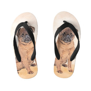 Chanclas Para Niños Bruselas Griffon Smooth Painting Original Dog Art