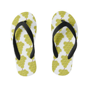 Chanclas Para Niños Buen ilustracion de uvas personalizados