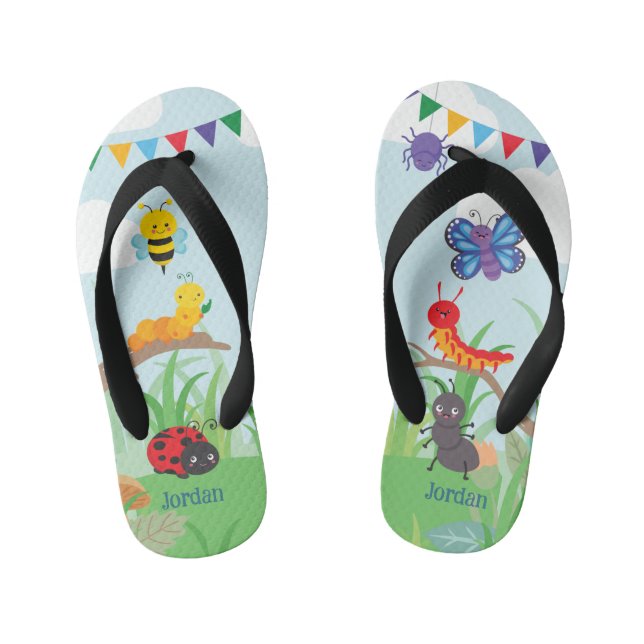 Chanclas Para Niños Bug Fiesta Cute (Plantilla)