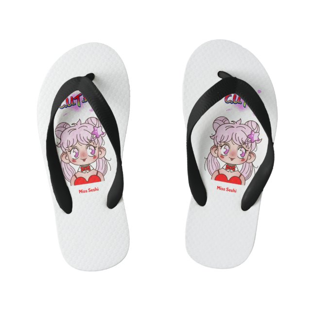 Chanclas Para Niños C.U.T.E.  Anime japonés (Plantilla)