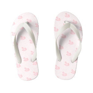 Chanclas Para Niños Caballo de balancín de niña rosa lindo
