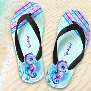 Chanclas Para Niños Caballo de mar personalizado para niños