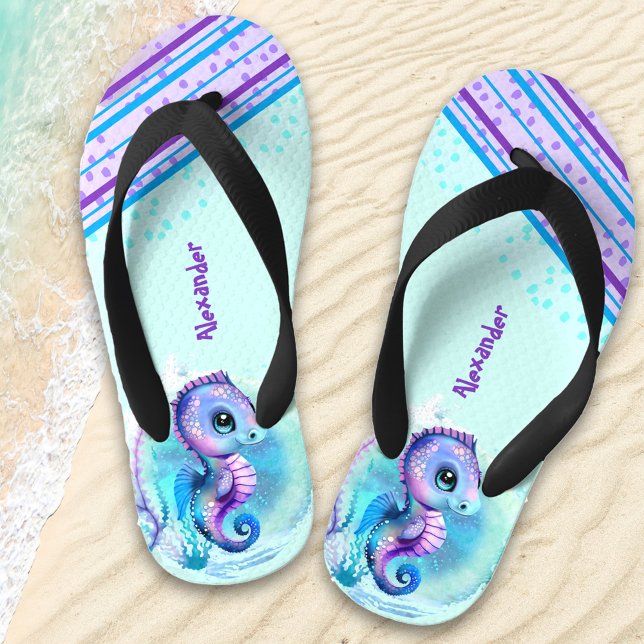 Chanclas Para Niños Caballo de mar personalizado para niños (Subido por el creador)