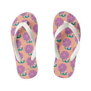 Chanclas Para Niños Cacahuetes   Ilustración de la naturaleza Flor mor
