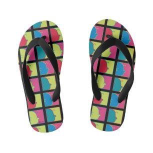 Chanclas Para Niños Cacahuetes   Modern Pop Art Charlie Brown