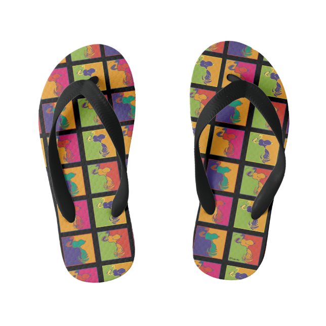 Chanclas Para Niños Cacahuetes | Noopia de arte pop moderno (Plantilla)