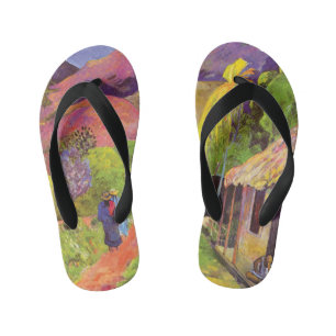 Chanclas Para Niños Camino de Paul Gauguin en Tahití Arte Antiguo Fino