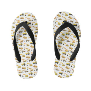 Chanclas Para Niños Camiones de Construcción para Pequeños
