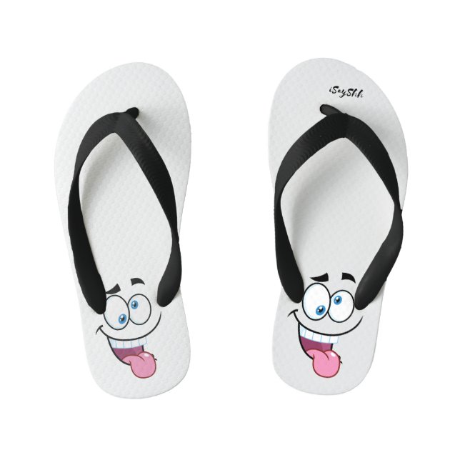 Chanclas Para Niños cara divertida (Plantilla)
