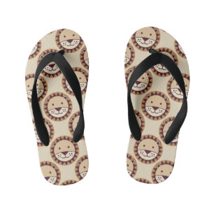 Chanclas Para Niños Cara linda del león