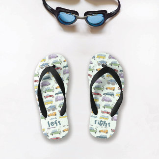 Chanclas Para Niños Carros Doodle