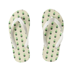 Chanclas Para Niños Cauldron y Bubbling Green Brew Halloween