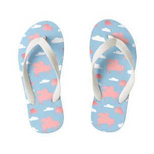 Chanclas Para Niños Cerdos voladores caprichosos