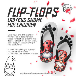 Chanclas Para Niños Chancla infantil Gnome mariquita